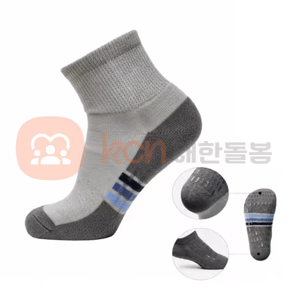 미끄럼방지 양말 4DM-101 남성용 미끄럼방지 양말