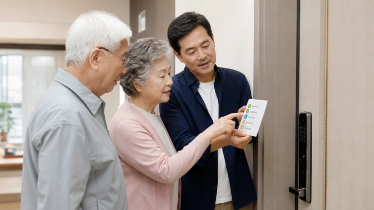 혼자 사는 부모님 도어락 비상관리 다섯 원칙
