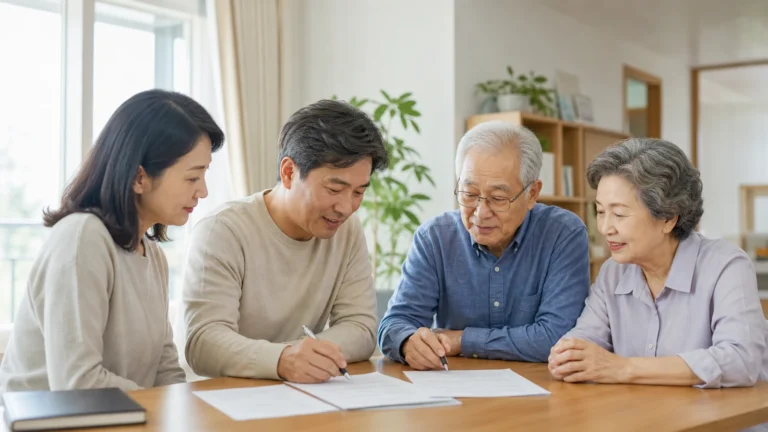 부모님과 합가 전 여덟 가지를 합의하는 가족