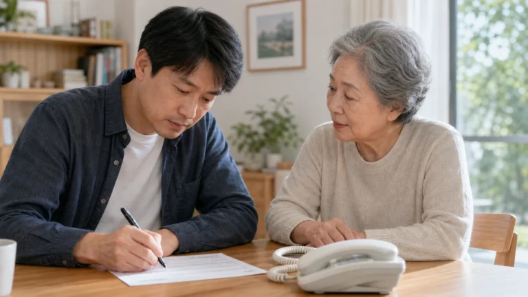 장기요양 상담전화 전 열 문장을 준비하는 자녀
